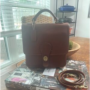 Vintage Coach Station Bag British Tan